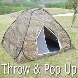 New Portable Camouflage Easy Setup Pop Up Camping Tent