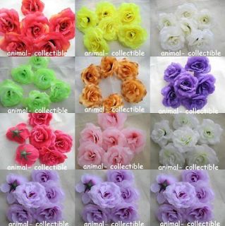 wholesale Roses Artificial Flower Heads Wedding Card Craft 3