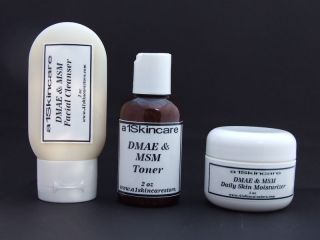 DMAE & MSM Daily Skin Care Kit Face Tightening Firming