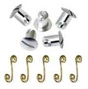 Dzus Button Steel 5 pack with Dzues Spring Fasteners