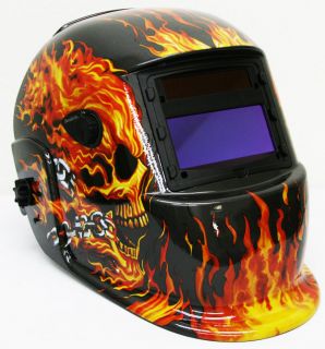 Auto Darkening Mig Tig Skull Welding Helmet Welder Mask Face Protector