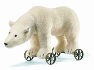 steiff bear on wheels in Modern (1970 Now)