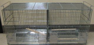 CANARY FINCH BREEDER CAGE 27X11X15 STACKABLE REMOVABLE DIVIDER 2411 