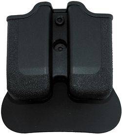 BLACK POLYMER DOUBLE MAGAZINE POUCH PADDLE STYLE TAURUS 24/7 .40 S&W 