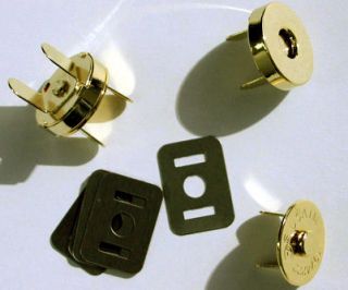   25sets 18mm GOLD Magnetic purse snap closures, handbag clasp fasteners