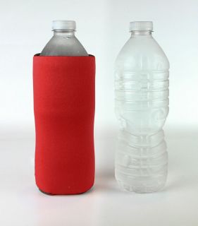 Water Bottle Koozie blank fits 20 oz water and 16 oz soft drink 