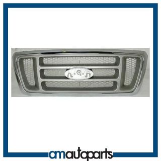   Pickup Truck F150 Front End Chrome & Silver Replacement Grille Grill