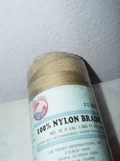 100% Nylon Commercial Seine Twine Braided Gold NEW SIZE 12 1360 ft 95 