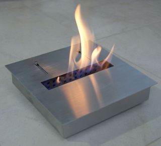   Ethanol or Gel Fuel Fireplace Firebox Insert Burner   2Litre Square