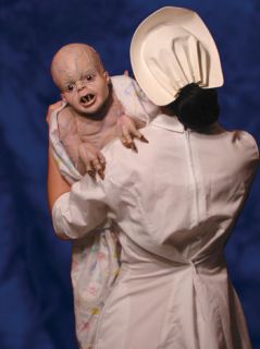 Possessed Its Alive Zombie Puppet Baby Halloween Prop Horror Prop