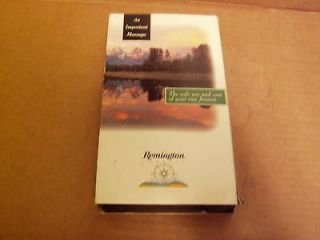   SAFE USE AND CARE OF YOUR NEW FIREARM by Remington Arms Guns VHS Video