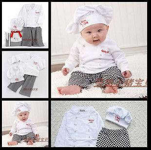 Baby Boy Girl Chef Cook Party Set Outfits Costume Prop Holleween 
