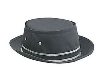 BLACK FISHING HAT HATS BUCKET CAP CAPS FISHERMANS SIZE MEDIUM