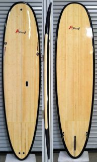  PADDLE BOARD 96 BAMBOO SUP SURF FCS FINS GLASS BOX FIN SKEG NO PAD