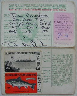 california fishing license in Licenses