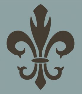 Fleur De Lis Stencil for Wall, Cake and Curtains, Large Wall Damask 