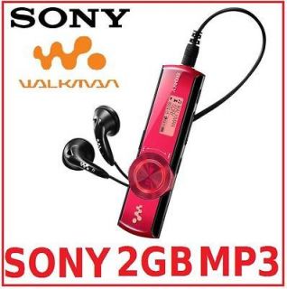   Walkman NWZ B172F Red 2GB Flash Portable Digital Media Player  WMA