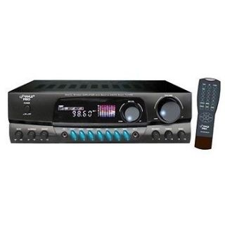 NEW PYLE 200 WATTS HOME DIGITAL AM/FM STEREO RECEIVER w/ 2 MIC INPUT