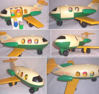 Vintage Fisher Price Little People Play Family Jetliner Airplane #182 