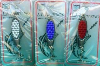 LURES SNAPPER ZAPPER HOLOGRAPHIC Spoon Kastmaster Style 1/2 oz 6 PCS