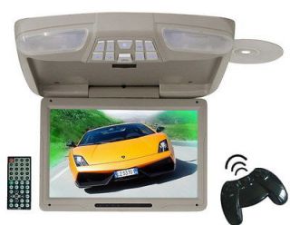 12.1 Roof mount DVD player Flip down DVD TV USB SD Game FREE wireless 