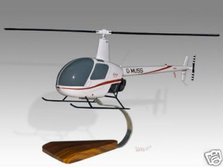 22 Robinson Beta R22 Helicopter Dried Wood Model Small New