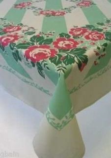 vintage rose tablecloth in Tablecloths
