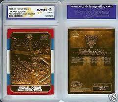 1986 MICHAEL JORDAN FLEER ROOKIE 23KT GOLD CARD 703423