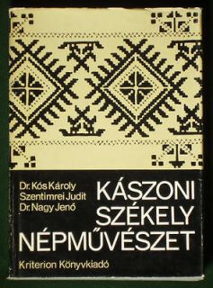 BOOK Hungarian Folk Art Szekely ethnic costume weaving embroidery 