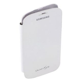 Newly listed White Leather Flip Book Case Battery Cover for Samsung 