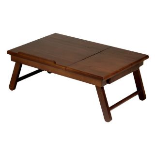 NEW Winsome Wood Alden Lap Desk, Flip Top with Drawer, Foldable Legs