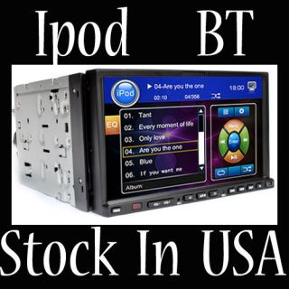 Ouku 2 Din 7 Flip Down Car DVD CD Radio Player Monitor AUX IN Ipod 