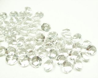 2000 Acrylic Clear 6mm Diamond Confetti Wedding Reception Table 