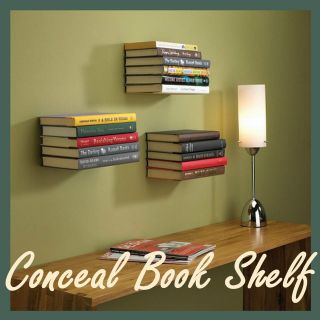 Umbra Design Floating Bookshelf Invisible Conceal Book Shelf Wall 