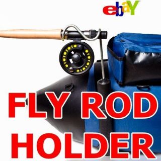 FLY ROD HOLDER for Fishing Float Tubes, Inflatable Boat Pontoon