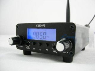 5w 05m pll 76 108mhz fm transmitter broadcast stereo mic