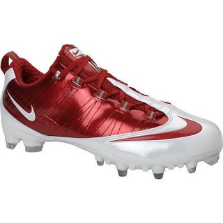  vapor carbon TD low football/lacro​sse rugby cleat/cleats red white
