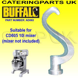   DOUGH HOOK ATTACHMENT FOR BUFFALO CD605 10 LITRE COMMERCIAL MIXER