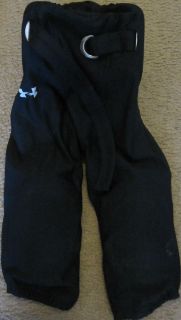 UNDER ARMOUR Black Football Pants W/ PADS Youth Size Large YLG New 