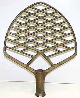 NOS LARGE Solid Brass Industrial Mixer Paddle 18¾”X 14¼” SS co 