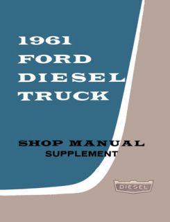   Ford Truck Diesel Engine Shop Service Repair Manual Mechanic Book OEM