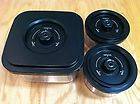   Storage Canister Set One 2.5 Quart and Two .5 Quart for Foodsaver
