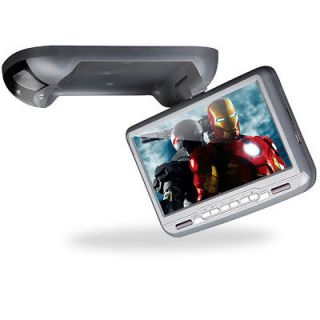 D3108 In Car 9 LCD Grey Flip Down Roof Mount Overhead Monitor SD DVD 