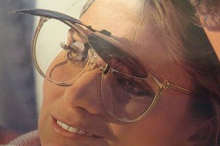 Polaroid Flipper Clip On Flip Up 80s Vintage Sunglasses UV 