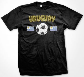 Uruguay Flag Soccer Football Sports Tees Mens T shirt