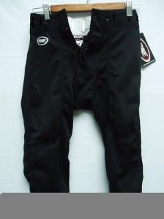 Mens Football Pants Practice Black Polyester Large New