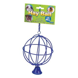  HAY BALL AND BELL FEEDER FOR RABBIT GUINEA PIG FERRET FEED FOOD RACK