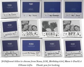 Photo Frames 25 DIFFERANT Titles to choose from Nana LoL BFF Dad 