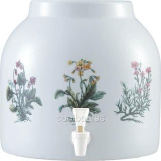 Herbal Flowers Porcelain Water Dispensing Cooler 425