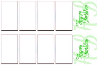   PHOTO BOOTH SOFTWARE BIRTHDAY DOUBLE STRIP OF 4 TEMPLATE 